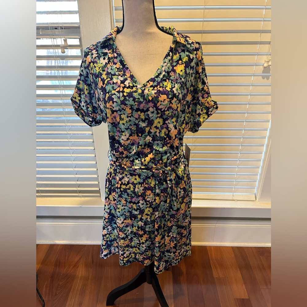 Harlow and Rose Multicolor Floral Mini Dress